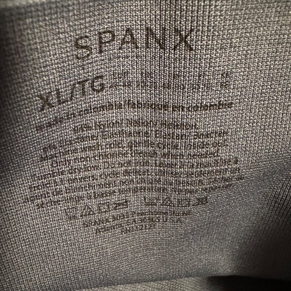 SPANX Look At Me Now Seamless Ankle Leggings Women Sz XL Indigo Tribal Shapewear - Picture 3 of 9